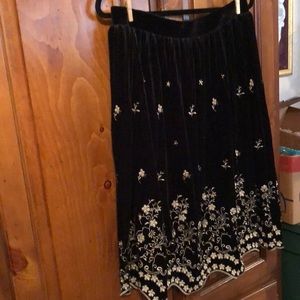 Velvet skirt Dress Barn